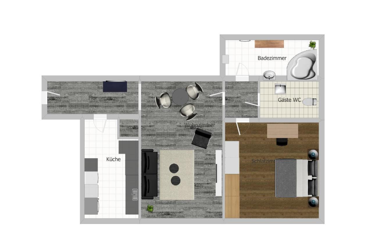 Deluxe! Hbf-Naehe Mit Kingsize-Bett, 65 M2 Appartement Duisburg Buitenkant foto